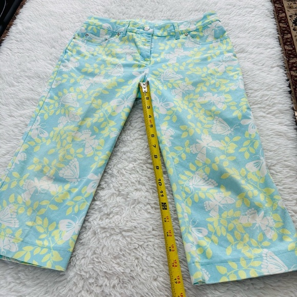 Lilly Pulitzer Butterflies/Leaves Print Cropped Pants size 4 - Picture 11 of 12